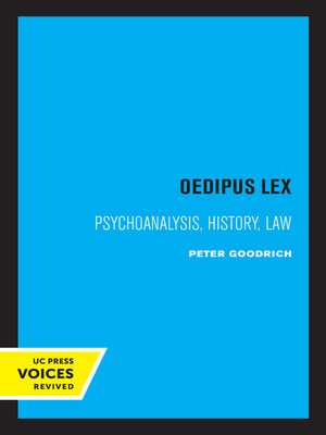 cover image of Oedipus Lex